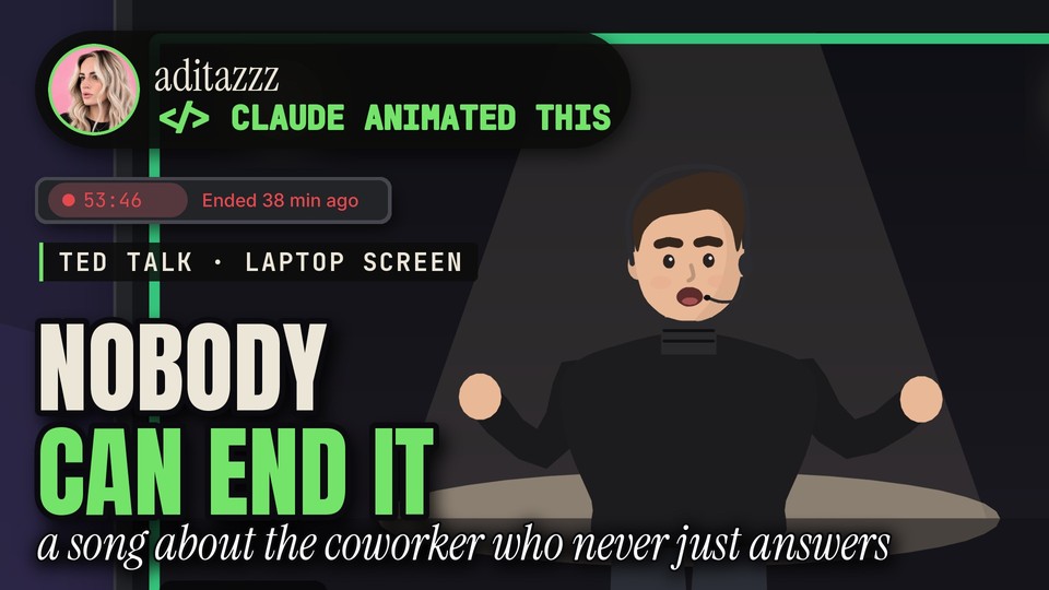 TED Talk, on My Laptop Screen